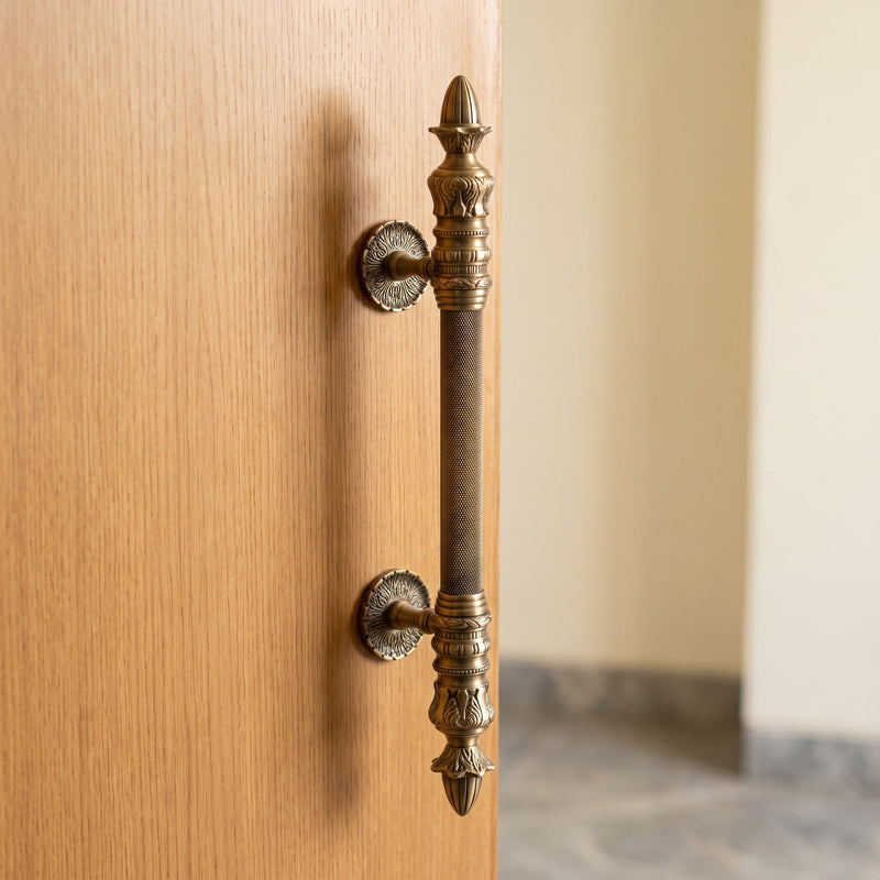 Brass Door Handles: Solid vs Plated, PVD vs Natural Brass, and What Lasts in Indian Weather