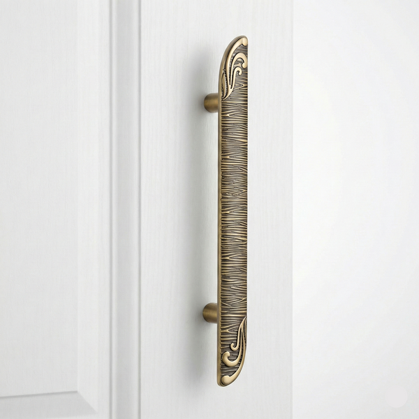 Citadel Pull Main Door Handle in Copper Antique Brass – aluminium long handle