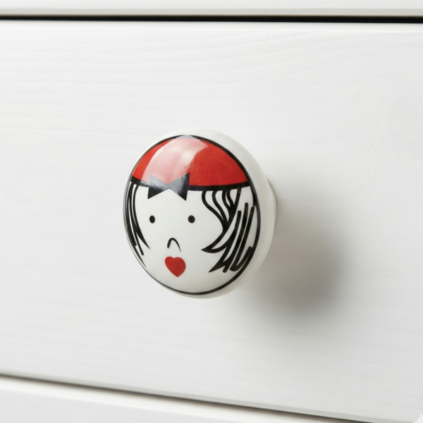 Fun-Face Artisan Knob – Ceramic Knob — alternate view