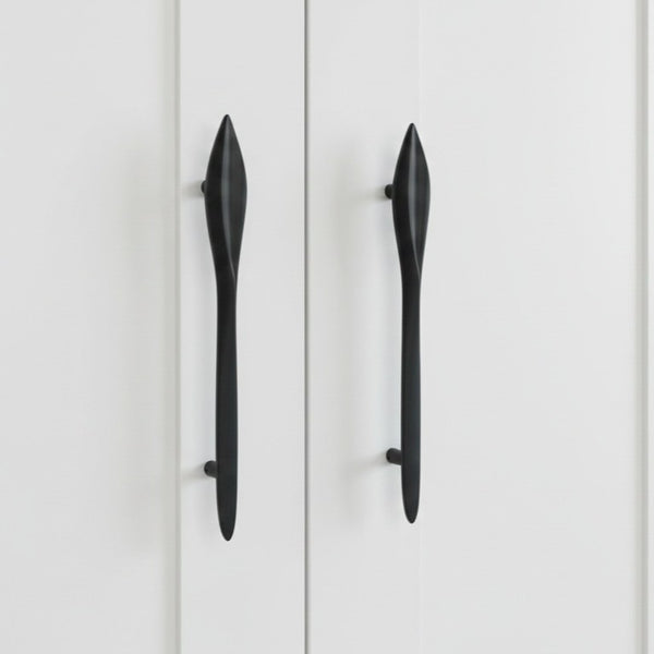 Heritage Solid Brass Door Handle in PVD Gold