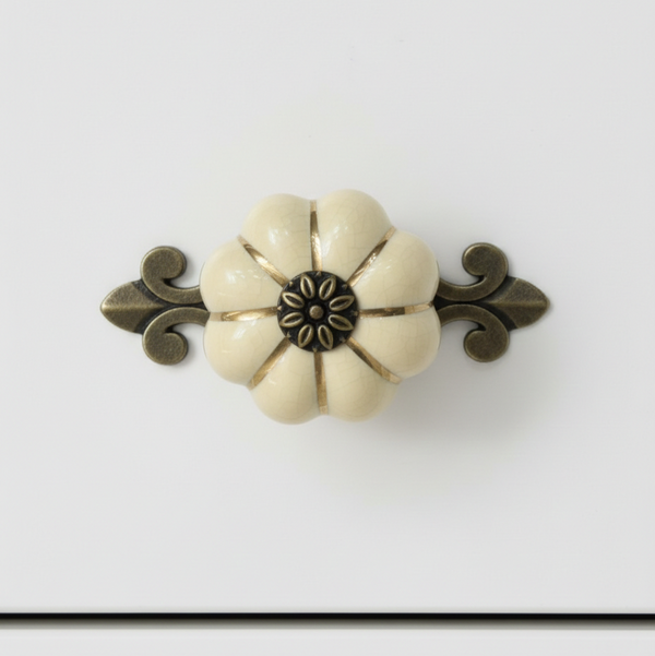 Duo Elongated Knob – Ceramic Knob — alternate view