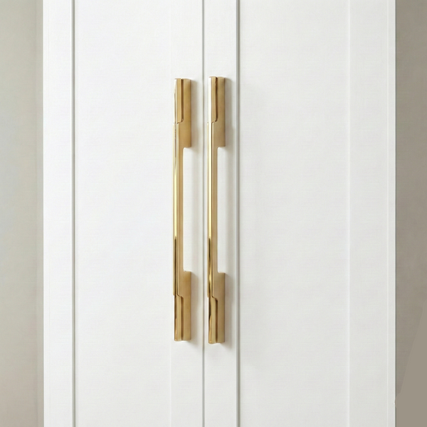 Smoky Dual-Tone Wardrobe Handle in Rose Gold