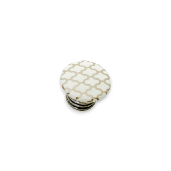 Luna Disc Dome Knob – Ceramic Knob — alternate view