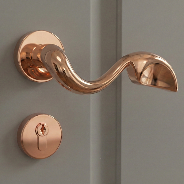 Orion Lever Mortise Set in Rose Gold