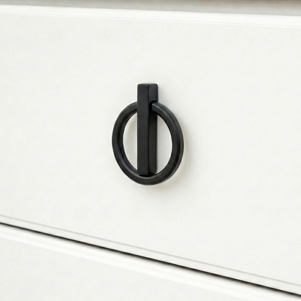 Sarkac Pendant Drop Knob in Matte Black