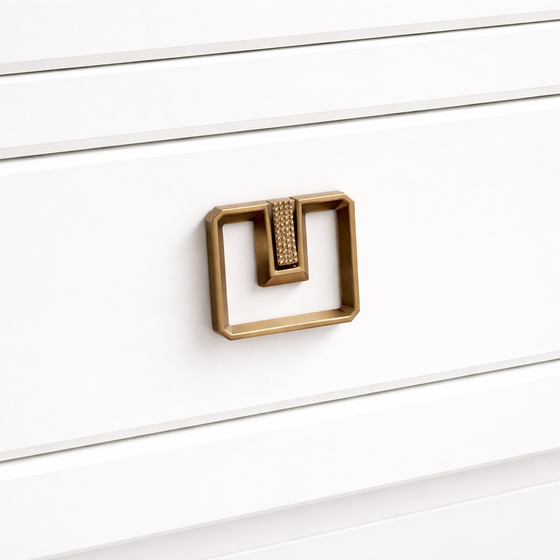 Roundel Arch Knob – Zinc Knob — alternate view