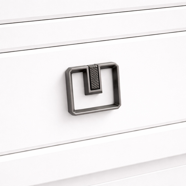 Roundel Arch Knob in Matte Black