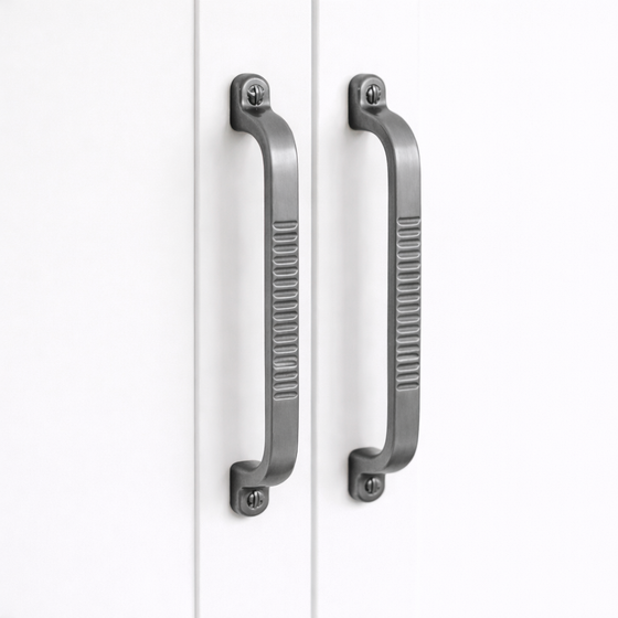 Echo-Bar Drawer Handle – Zinc drawer handle — alternate view