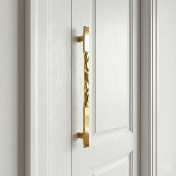 Twig Sculptural Brass Door Handle – Brass handles — alternate view