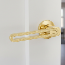 Gold Lever Mortise Set – Mortise Handles — view 1