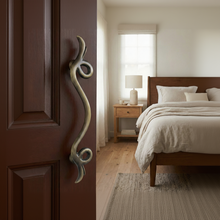 Regent Slim Brass Door Handle – Brass handles — view 2