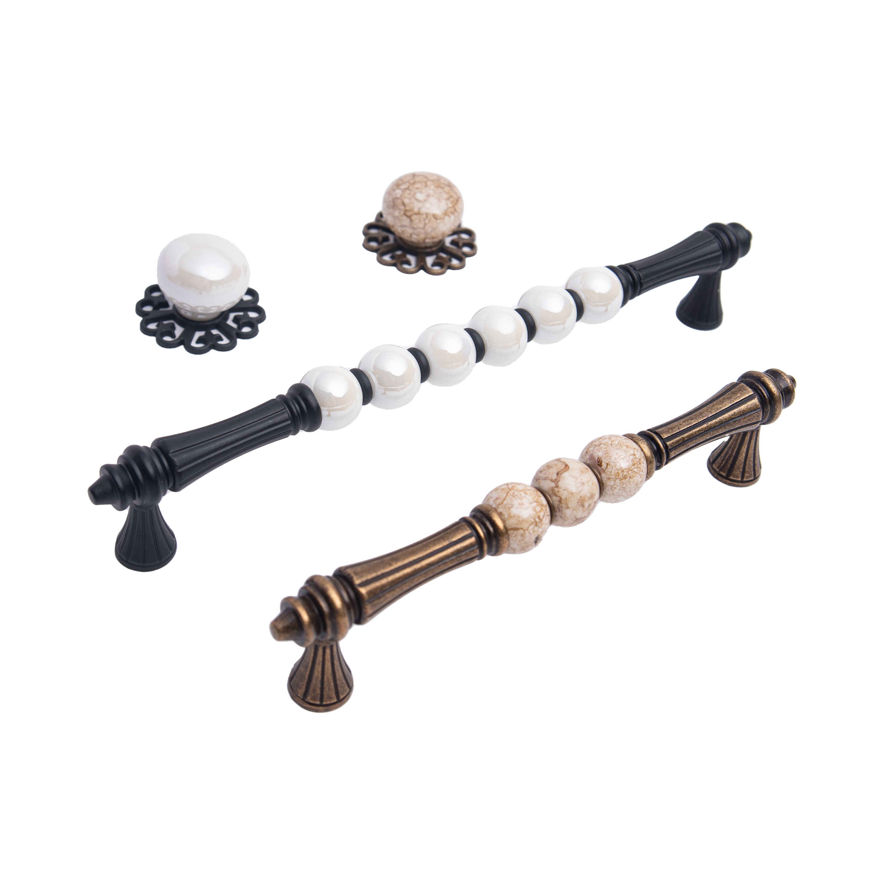 Bellora Curved Dome Bar Handle – Ceramic drawer handle