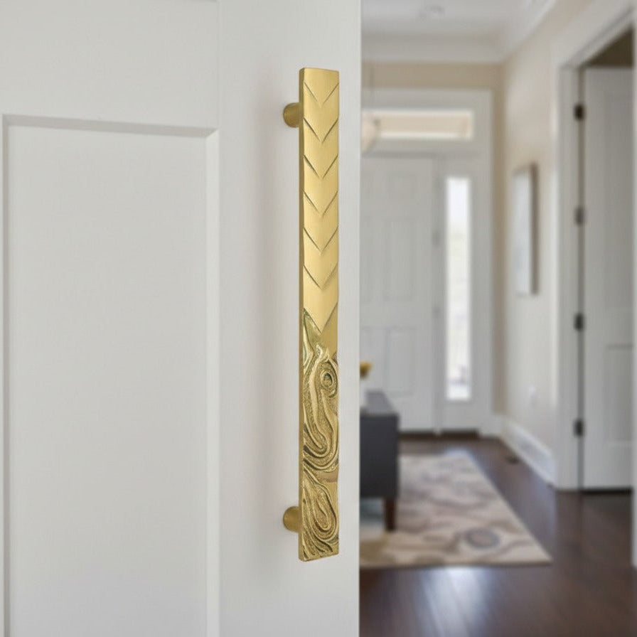 Water Flow Brass Door Handle – Brass handles