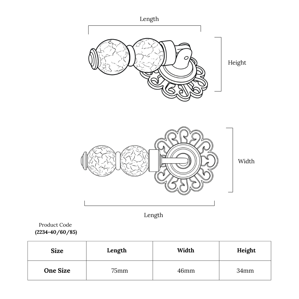 Meridian Oval Globe Knob – Ceramic Knob