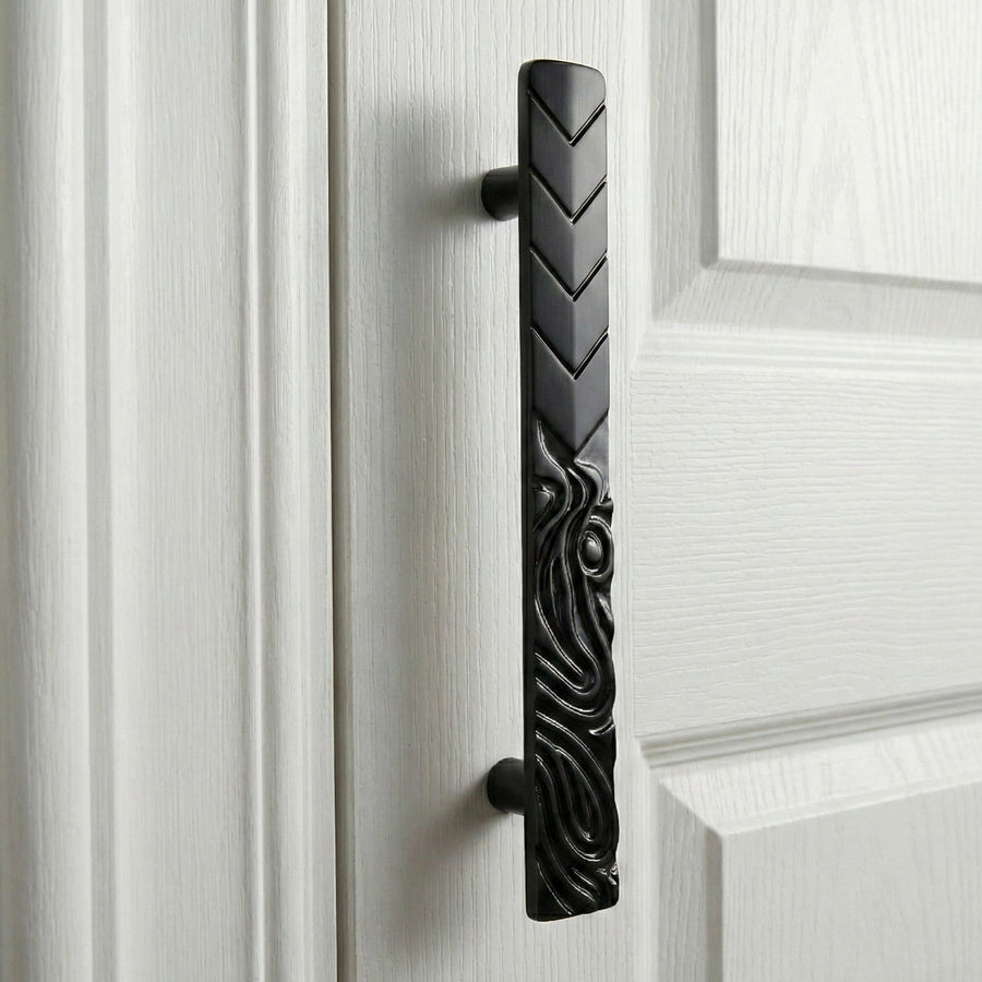Water Flow Brass Door Handle – Brass handles — view 2