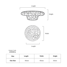 Pebble Disc Knob – Ceramic Knob — view 5