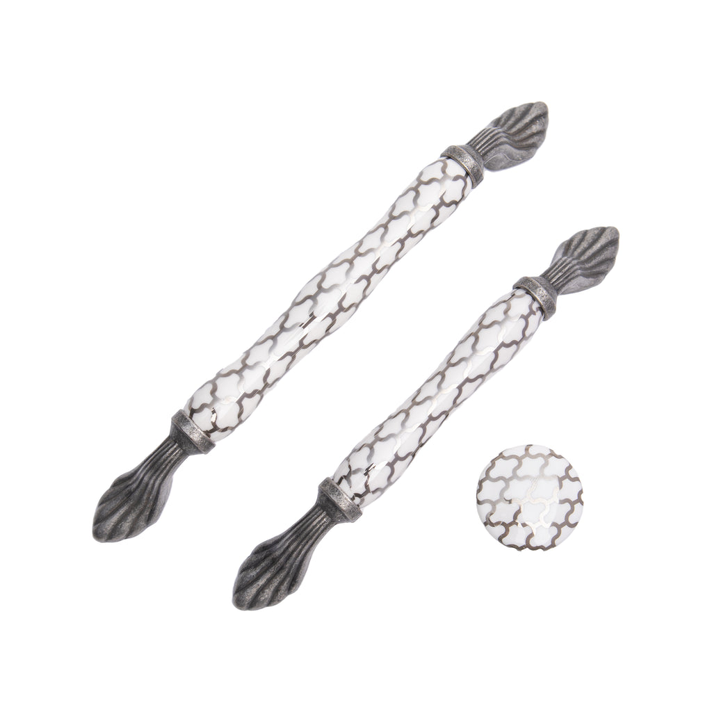 Solaris Dome Bar Handle – Ceramic drawer handle