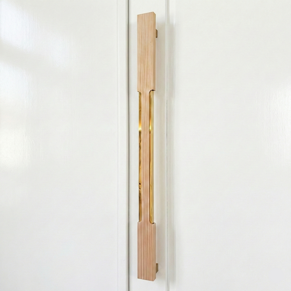 Arch Pull Main Door Handle – Aluminium Long handles — alternate view