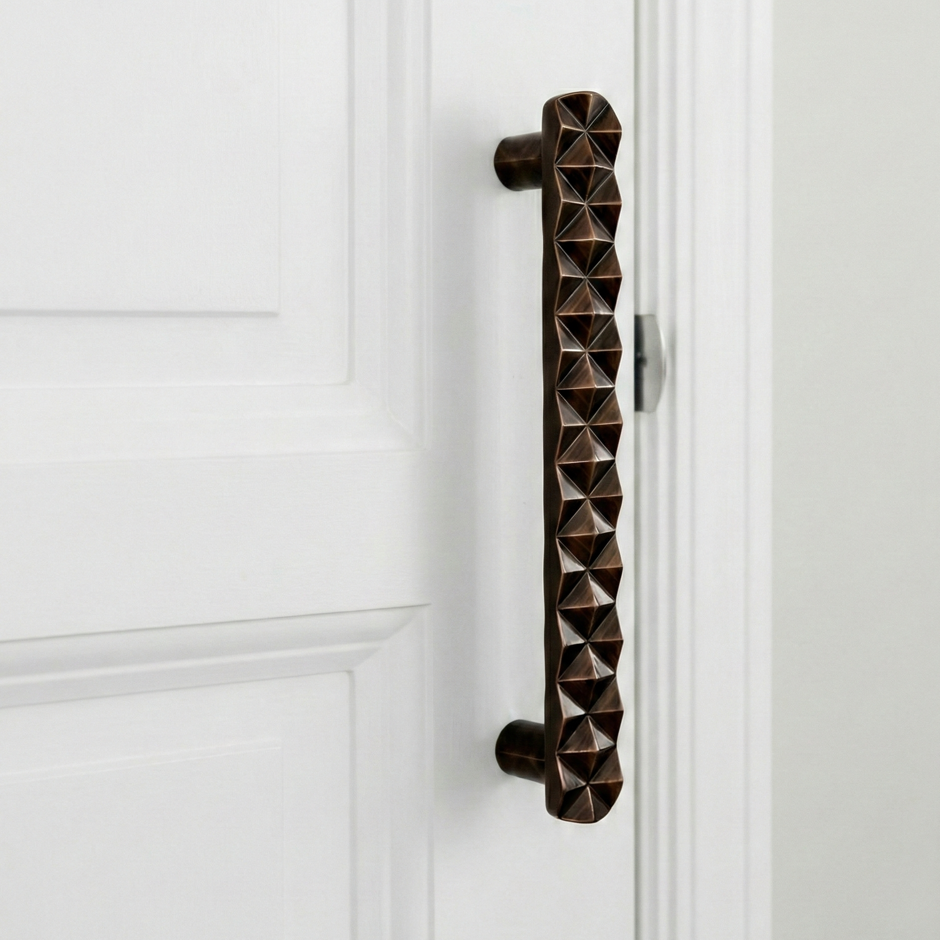Natural Solid Brass Door Handle V – Brass handles
