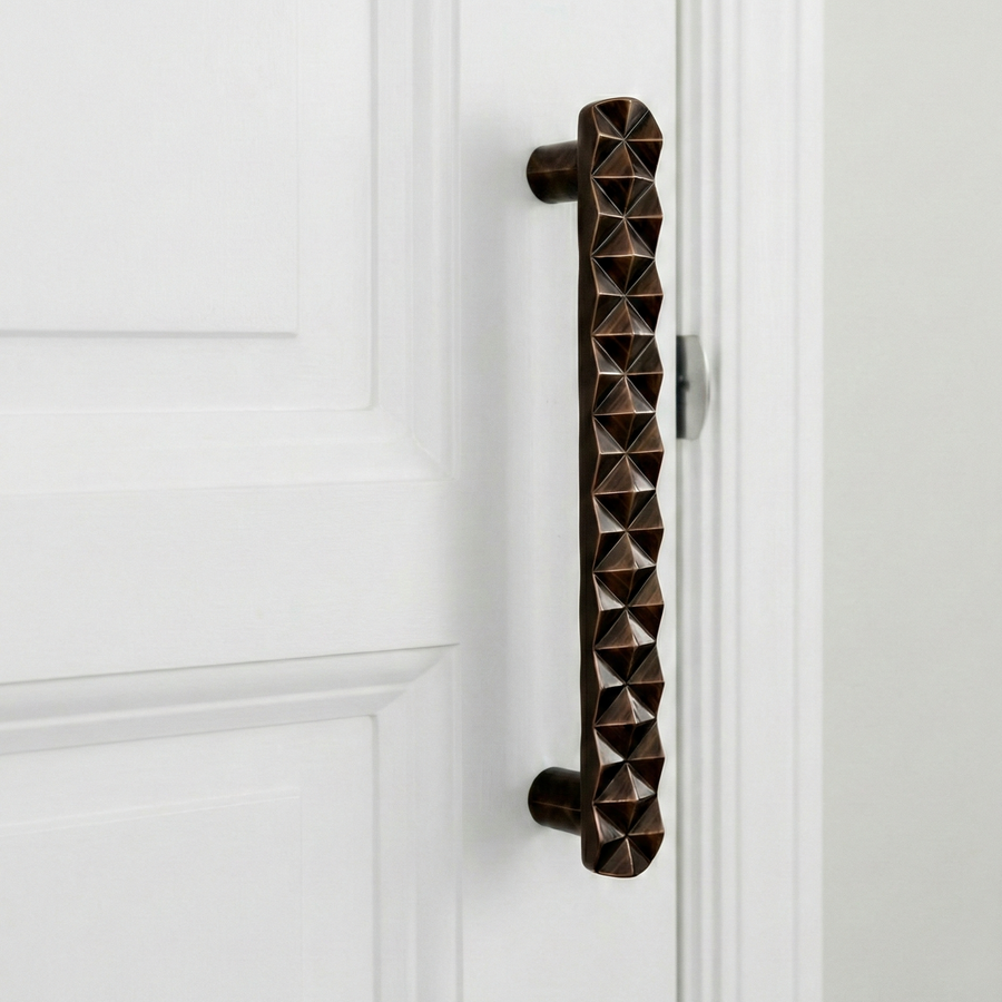 Natural Solid Brass Door Handle V – Brass handles