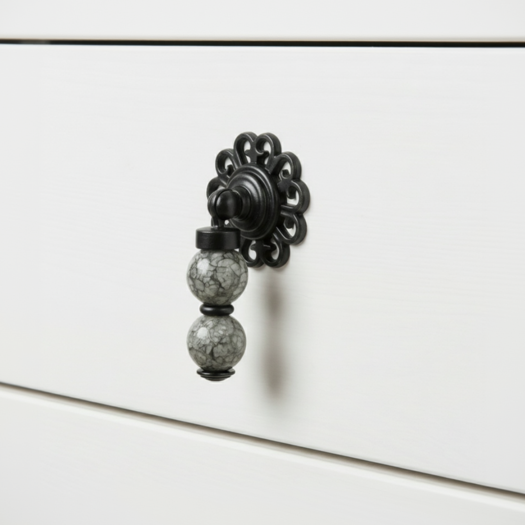 Meridian Oval Globe Knob – Ceramic Knob