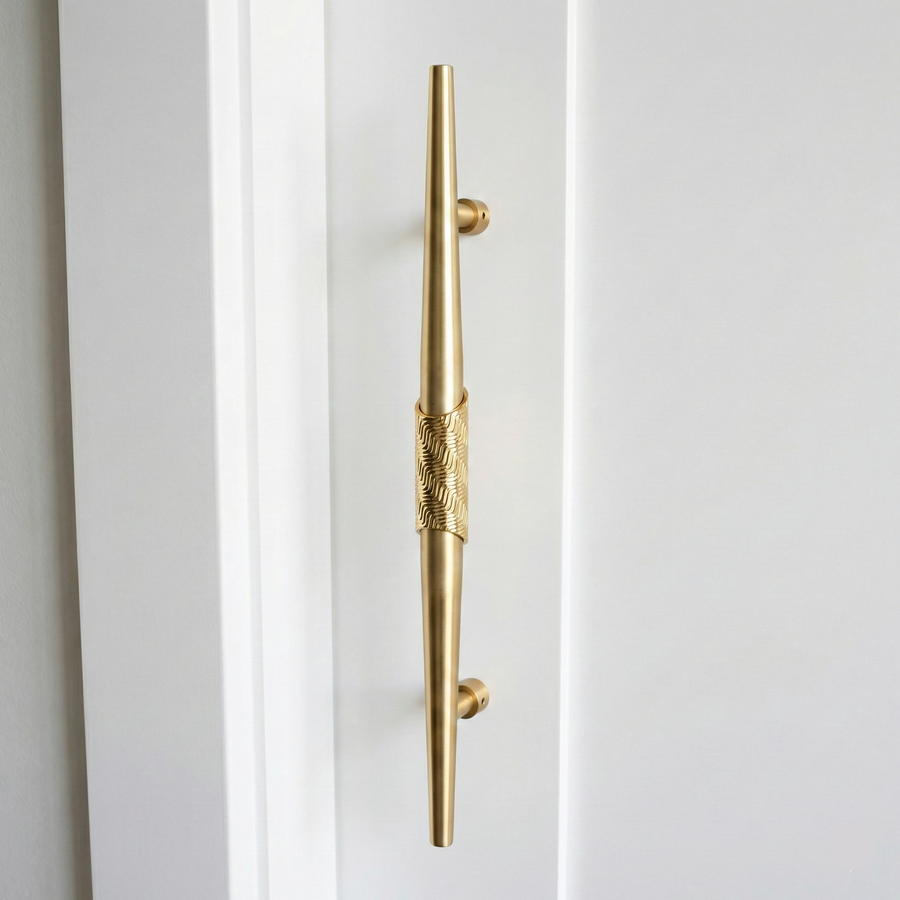 Opulent Arch Door Handle – stainless steel long handle, view 3