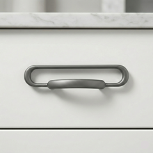 Graphite Slim Cabinet Handle – Zinc drawer handle — view 2
