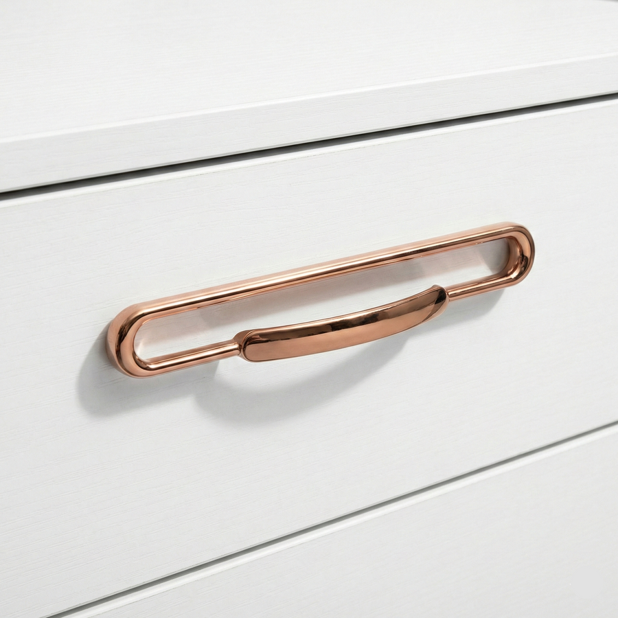 Graphite Slim Cabinet Handle – Zinc drawer handle — view 3