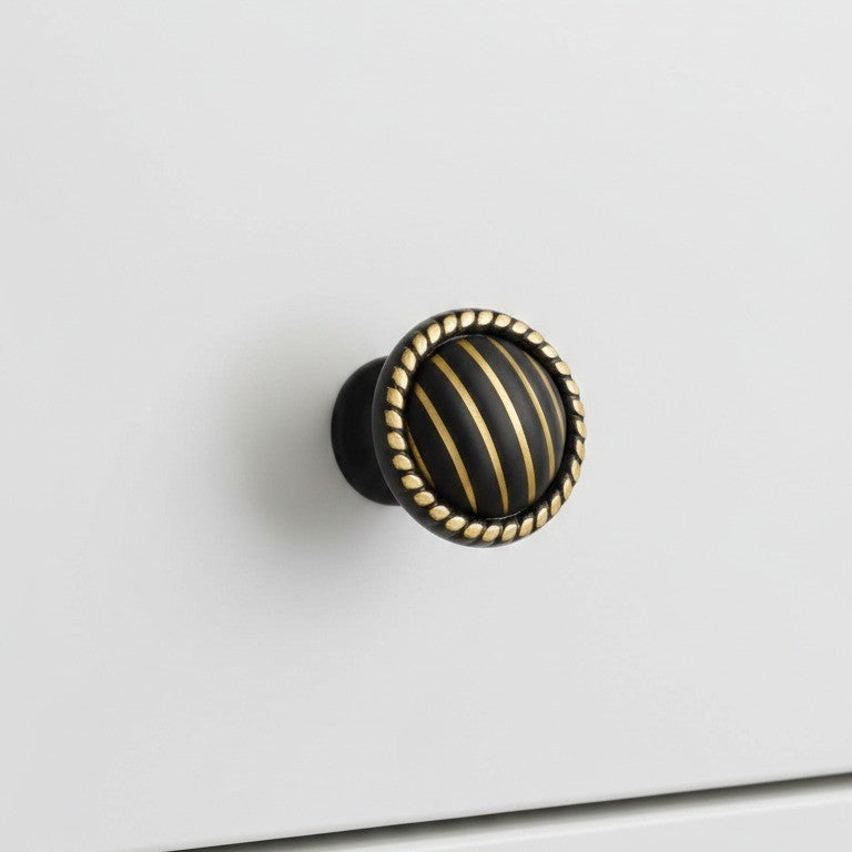 Obsidian Coin Knob – Ceramic Knob