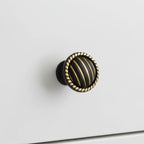 Obsidian Coin Knob – Ceramic Knob