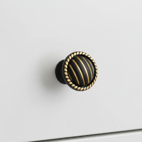 Obsidian Coin Knob – Ceramic Knob