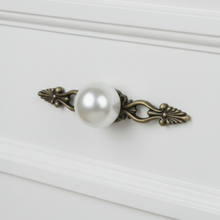 Scrollwork Pearl Globe Knob – Ceramic Knob — view 1