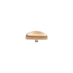 Laos Ribbed Oval Knob – Aluminium Knob