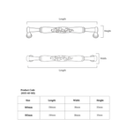 Palazzo Oval Bar Handle – Ceramic drawer handle