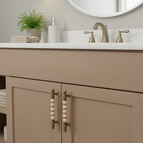 Odessa Globe Bar Handle – Ceramic drawer handle — alternate view