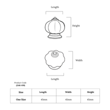 Heritage Squat Pumpkin Knob – Ceramic Knob — view 5