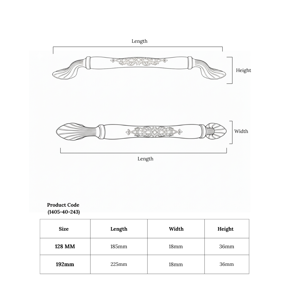 Verona Dome Compact Handle – Ceramic drawer handle