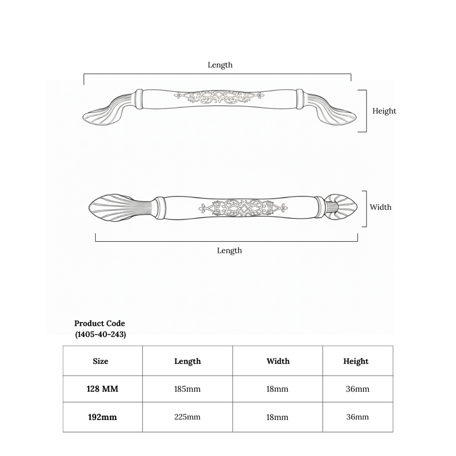 Verona Dome Compact Handle – ceramic drawer handle, view 6