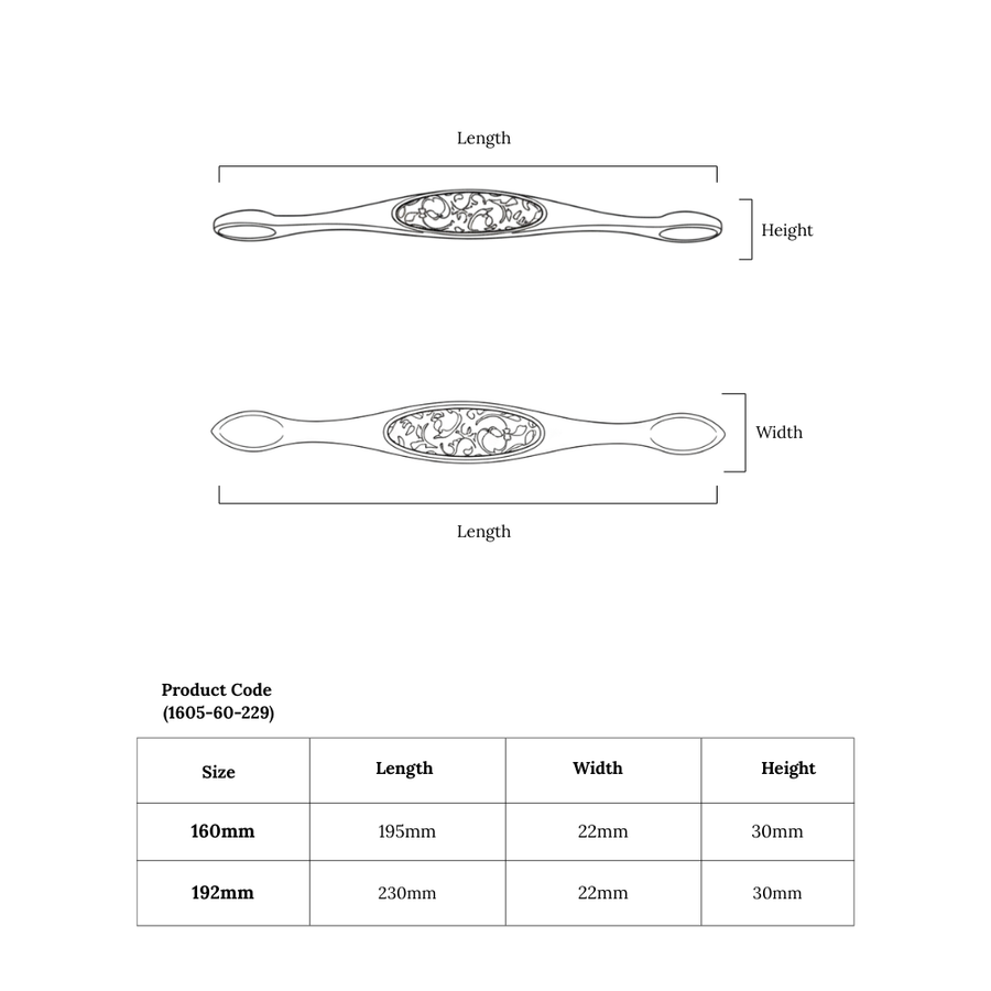 Eclat Low-Profile Bar Handle – Ceramic drawer handle — view 5
