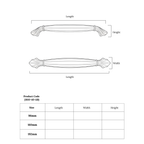 Barolo Fluted Bar Handle – Ceramic drawer handle