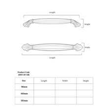 Barolo Fluted Bar Handle – Ceramic drawer handle — view 5