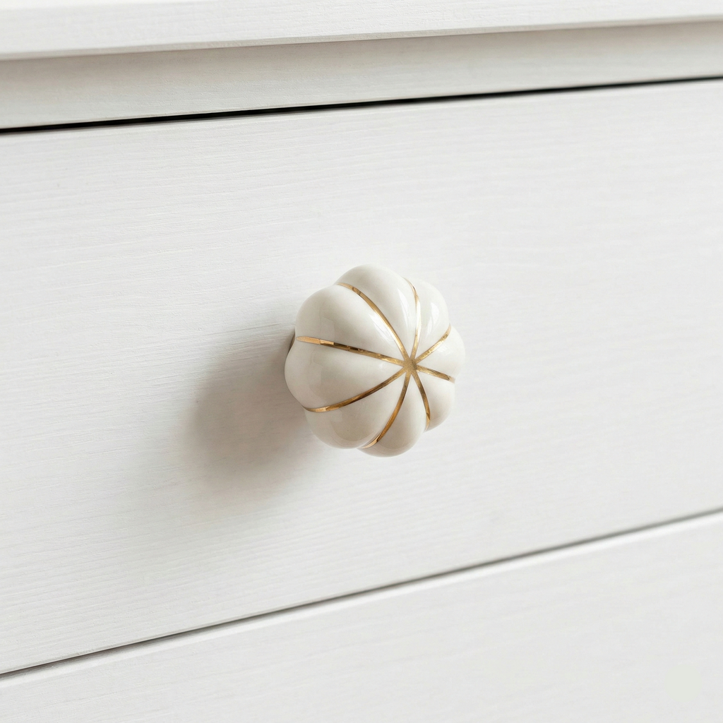 Blossom Petite Pumpkin Knob – Ceramic Knob