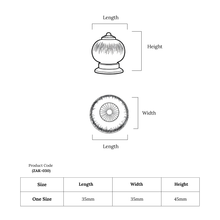 Minimal Squat Pumpkin Knob – Ceramic Knob — view 5