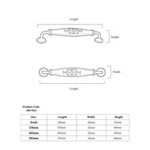 Siena Slim Oval Handle – Ceramic drawer handle — view 5