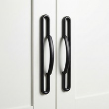 Graphite Slim Cabinet Handle – Zinc drawer handle — view 1