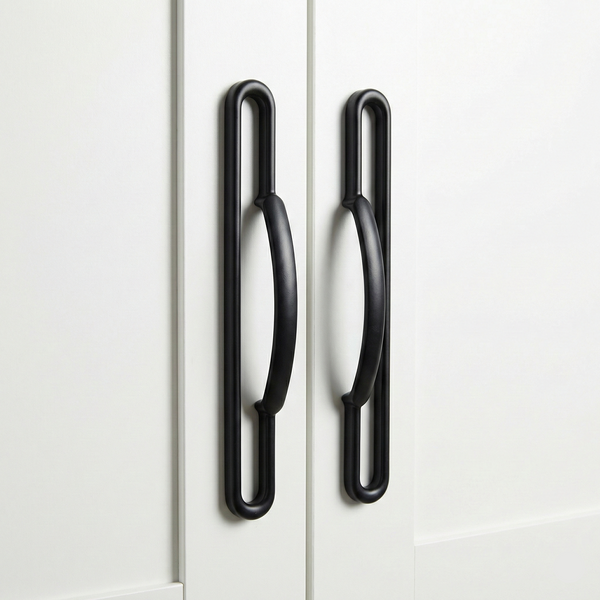 Graphite Slim Cabinet Handle in Rose Gold