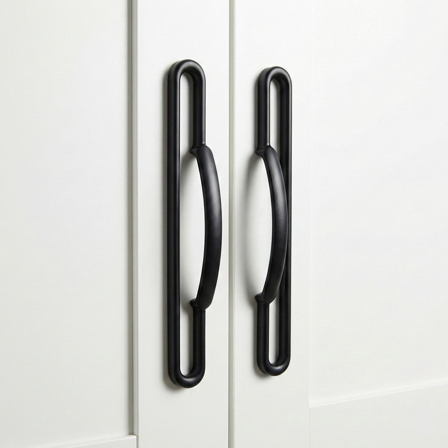 Graphite Slim Cabinet Handle – Zinc drawer handle