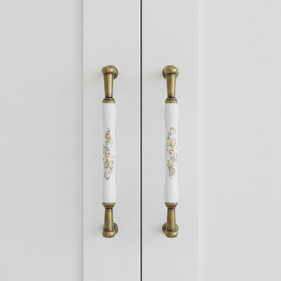 Palazzo Oval Bar Handle – Ceramic drawer handle — view 3