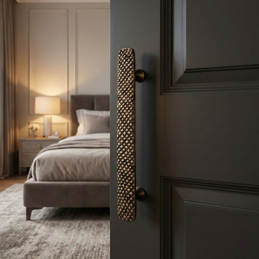 Natural Solid Brass Door Handle III – Brass handles — view 4