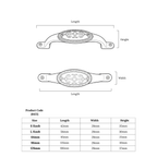 Arcana Arc Cup Pull – Ceramic drawer handle